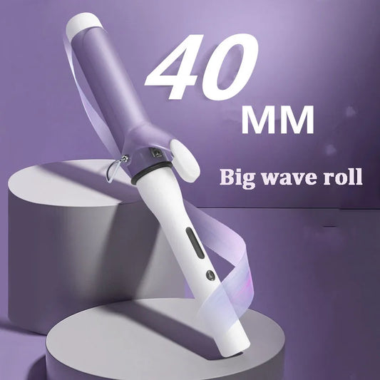 40mm Curling Barrel 30 Seconds Fast Heating Curling Irons Korean Style Large Wave Curler Negative Ion Ceramic glaze hair care