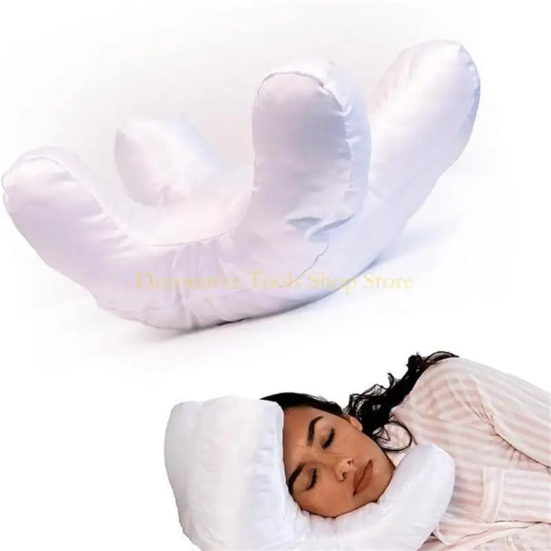 QX2E Face Pillows Satins Pillowcase! Beauty Sleep, AntiWrinkles-Aging