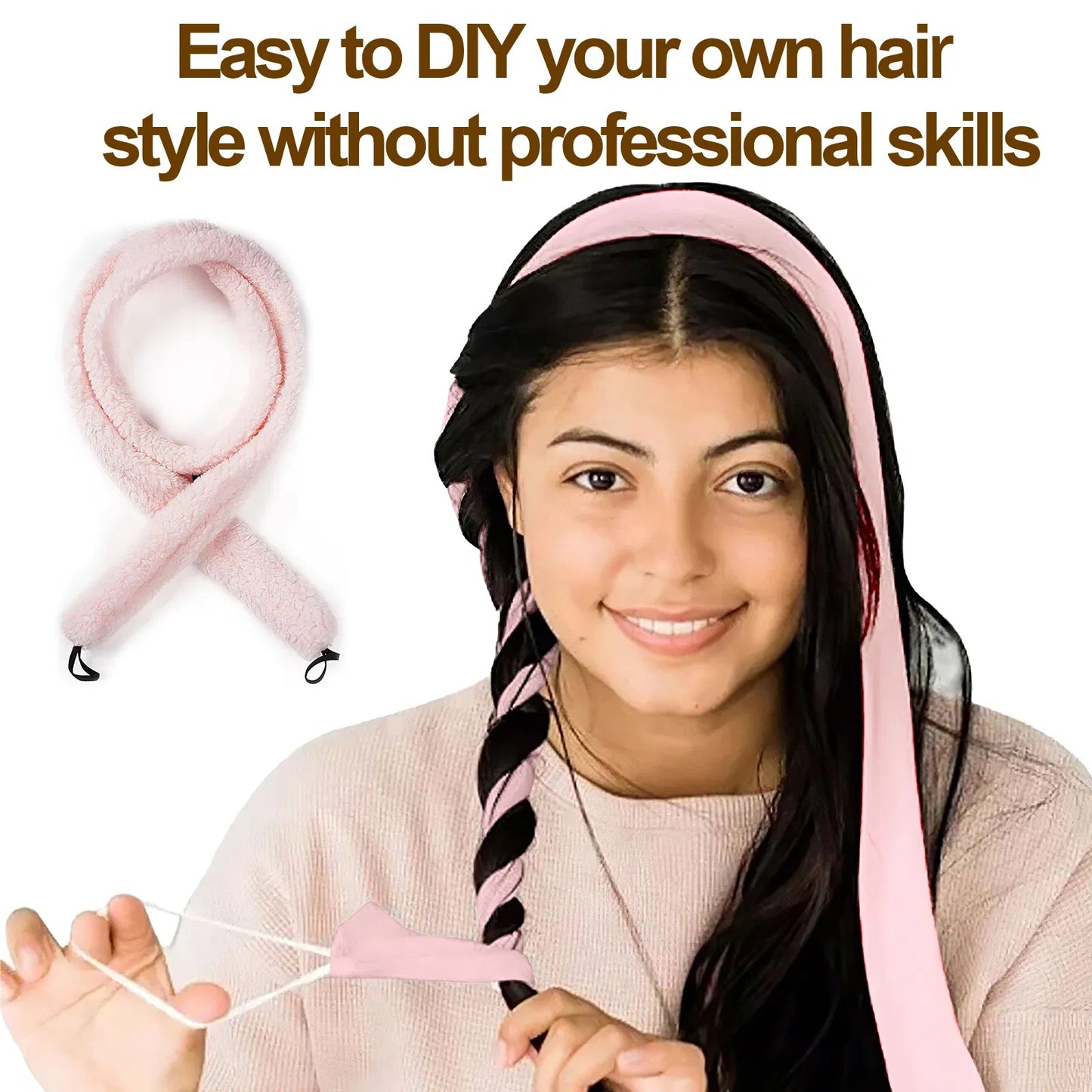 SilkSpiral™ Heatless Hair Curler Set – No Heat, No Damage