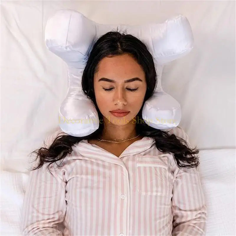 QX2E Face Pillows Satins Pillowcase! Beauty Sleep, AntiWrinkles-Aging