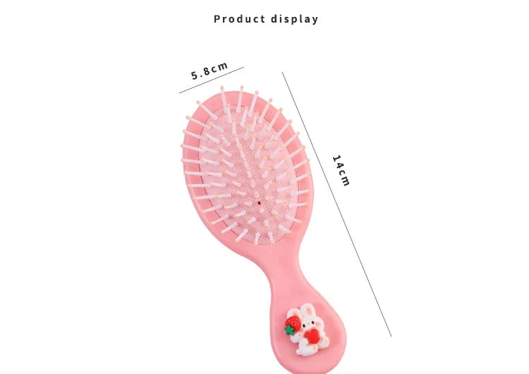 Adorable Cartoon Hairbrush for Girls – Anti-Static, Gentle & Travel-Friendly
