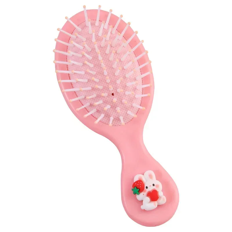 Adorable Cartoon Hairbrush for Girls – Anti-Static, Gentle & Travel-Friendly
