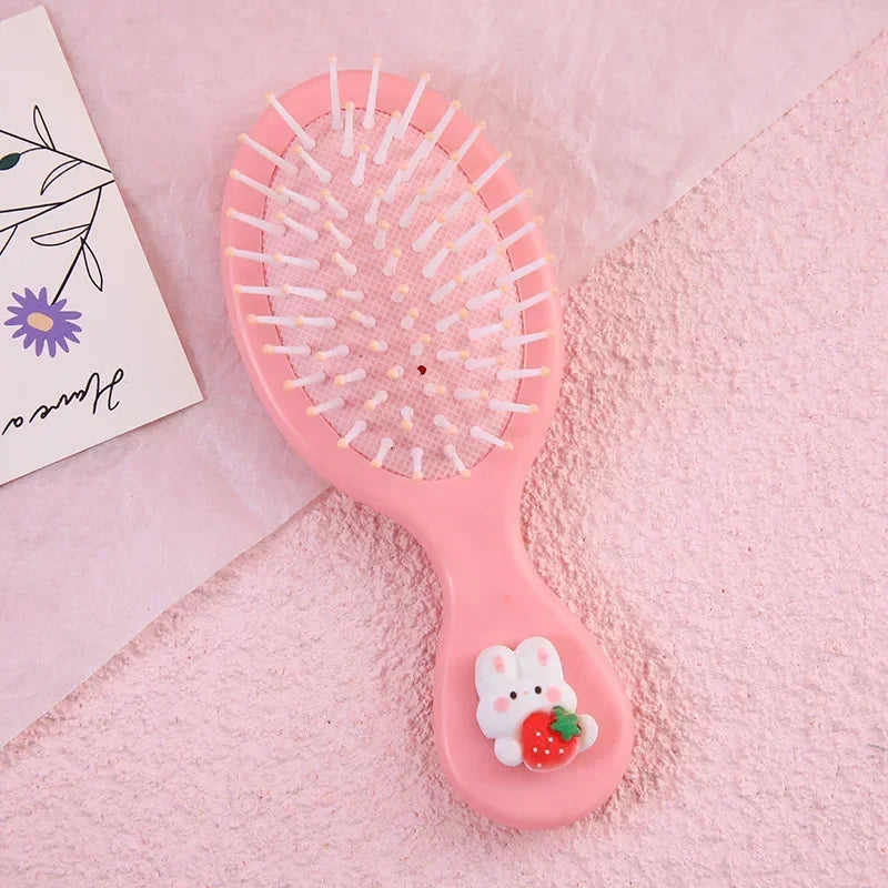 Adorable Cartoon Hairbrush for Girls – Anti-Static, Gentle & Travel-Friendly