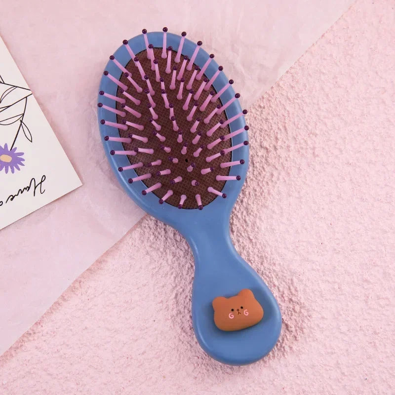Adorable Cartoon Hairbrush for Girls – Anti-Static, Gentle & Travel-Friendly