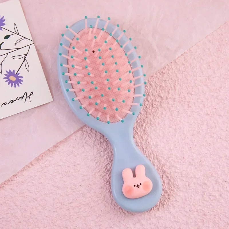Adorable Cartoon Hairbrush for Girls – Anti-Static, Gentle & Travel-Friendly
